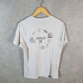 Vintage Hurley Graphic T Shirt Men’s Medium White Casual Sports Logo Athletic