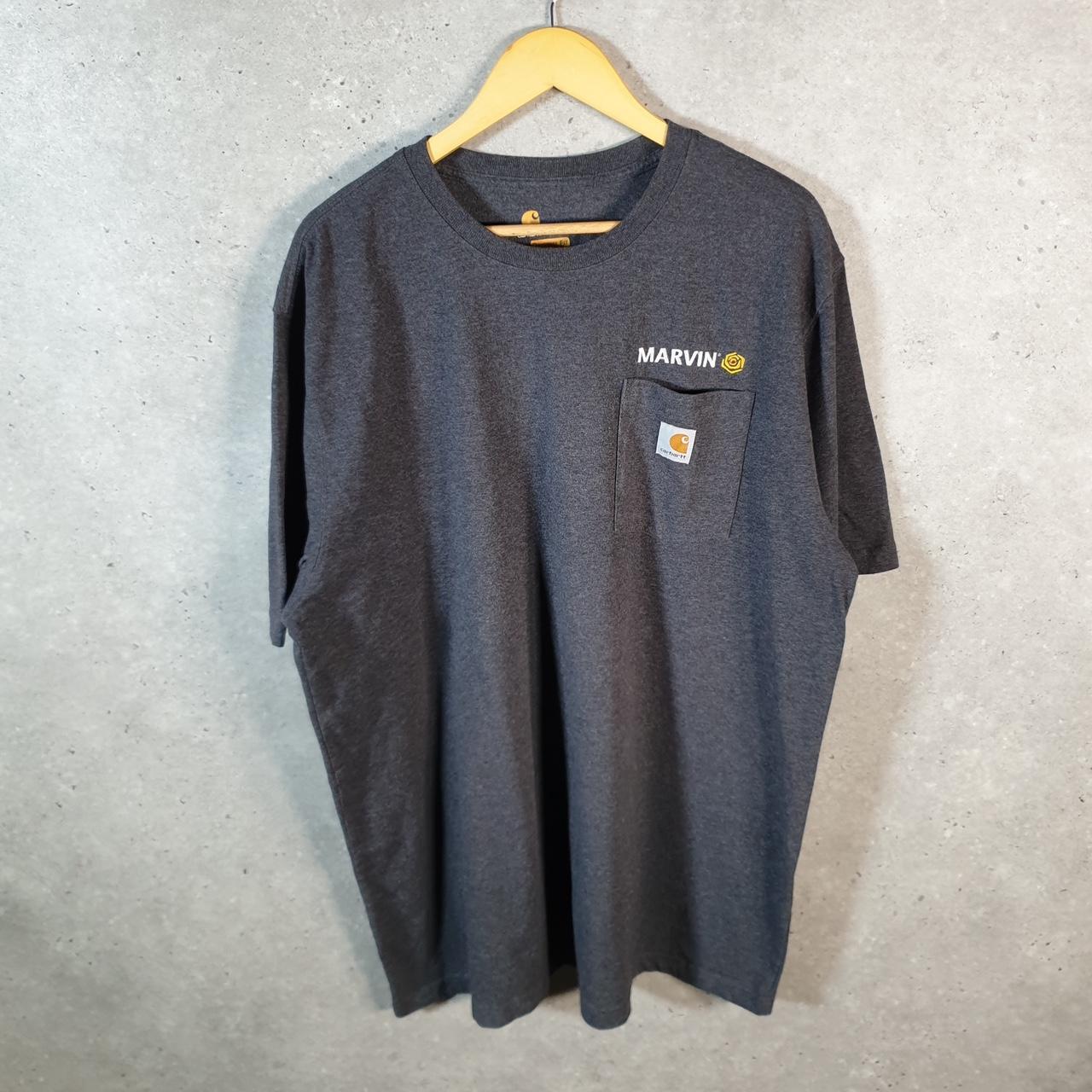 Vintage Carhartt Pocket T Shirt Men’s XL Grey Workwear Chore Utility Original Fit C9293