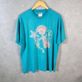 Vintage Hanes Myrtle Beach Seashell StarFish USA Single Stitch T Shirt Men’s XL Blue C8948