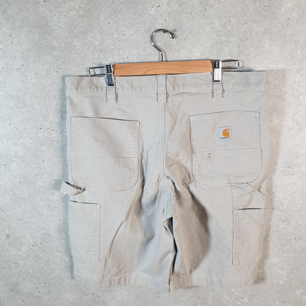 Vintage Carhartt Baggy Carpenter Shorts Jorts Cargo Men’s W36 Brown Relaxed Fit Workwear