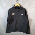 Vintage The North Face TNF Apex Shell Jacket Mens Large Black Logo Full Zip Winter