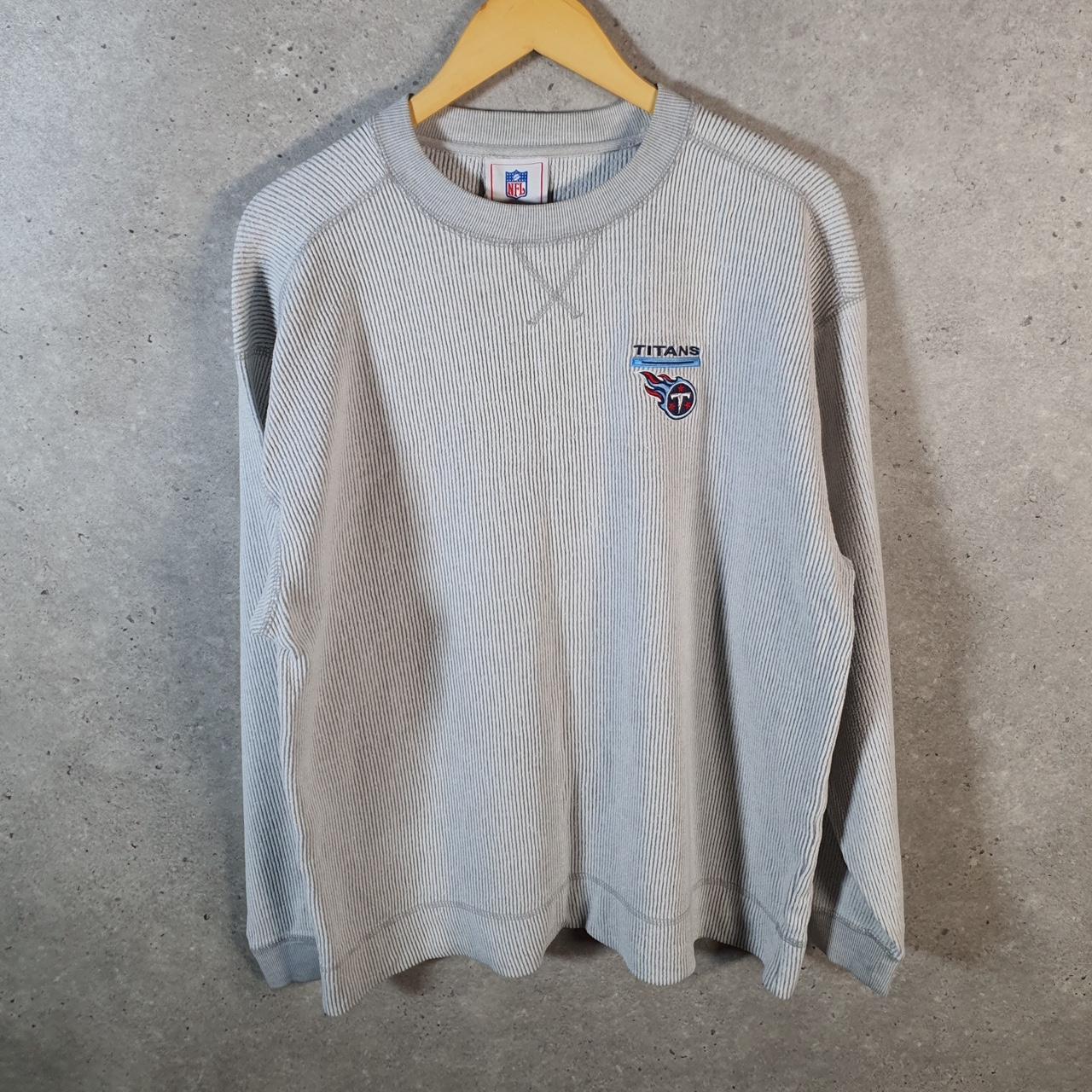 Vintage NFL Tennessee Titans Embroidered Sweatshirt Men’s Large Grey USA Pro Sport
