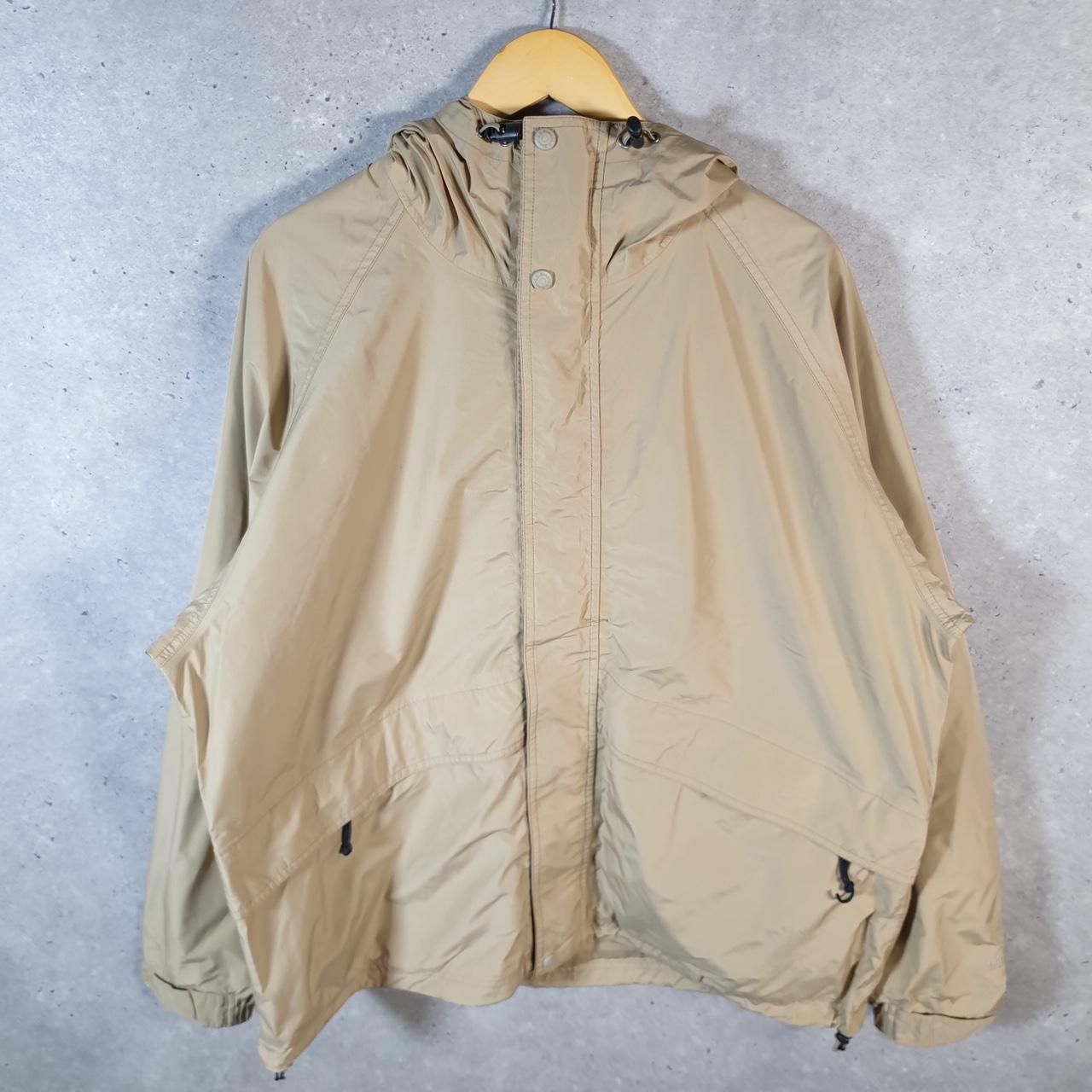 Vintage L.L. Bean GoreTex Nylon Jacket Mens XL Brown Waterproof Hooded