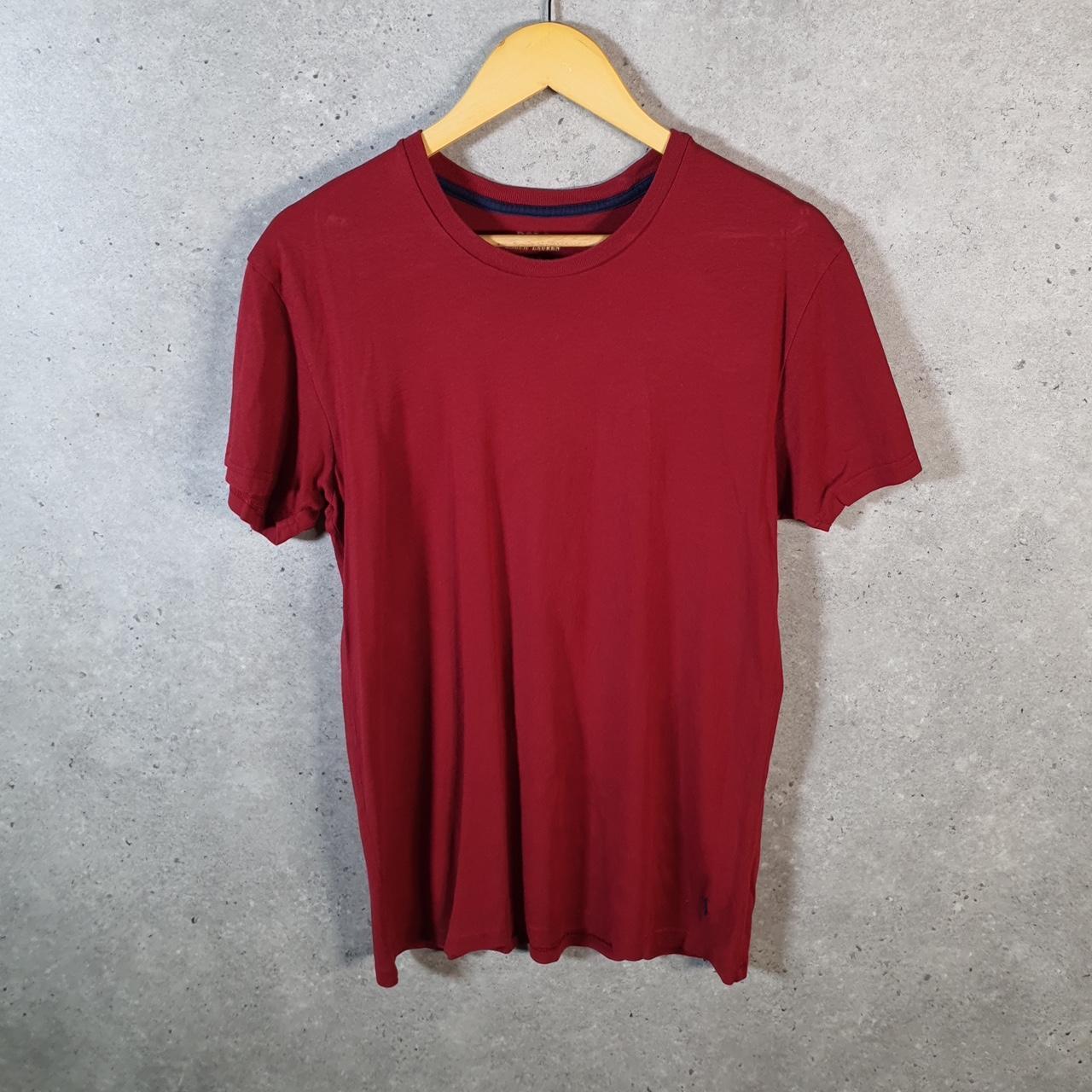 Vintage Ralph Lauren Polo T Shirt Men’s Medium Red Embroidered Pony Classic Fit C9118