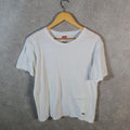 Vintage Levis Spellout T Shirt Shirt Men’s Medium White Logo Athletic Casual