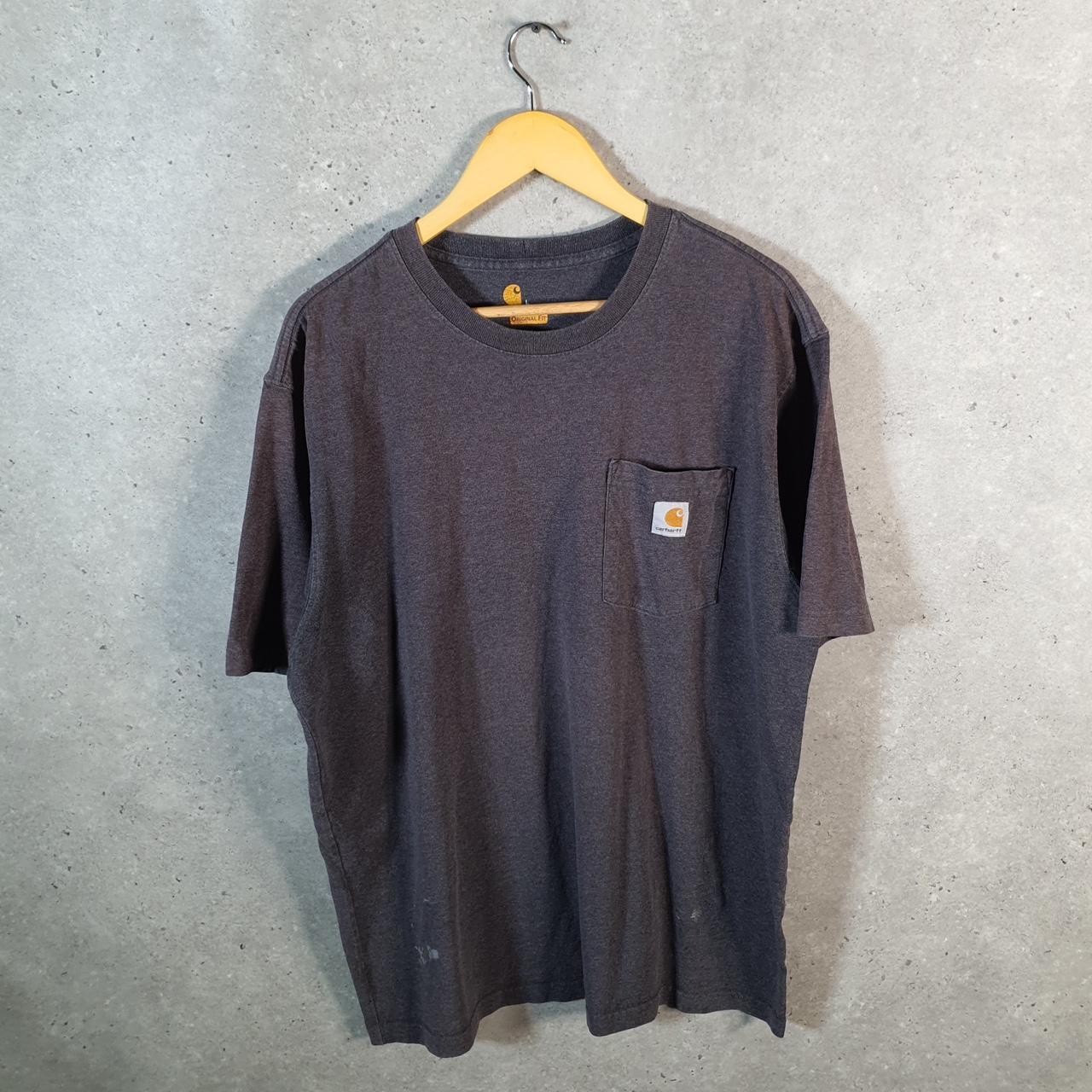 Vintage Carhartt Pocket T Shirt Men’s Large Grey Workwear Chore Utility Original Fit