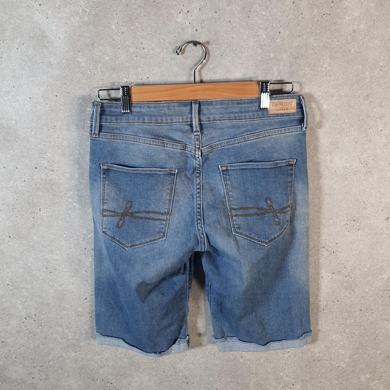 Vintage Levi’s Cut Off Baggy Shorts Jorts Cargo Womens W28 Blue Relaxed Denim