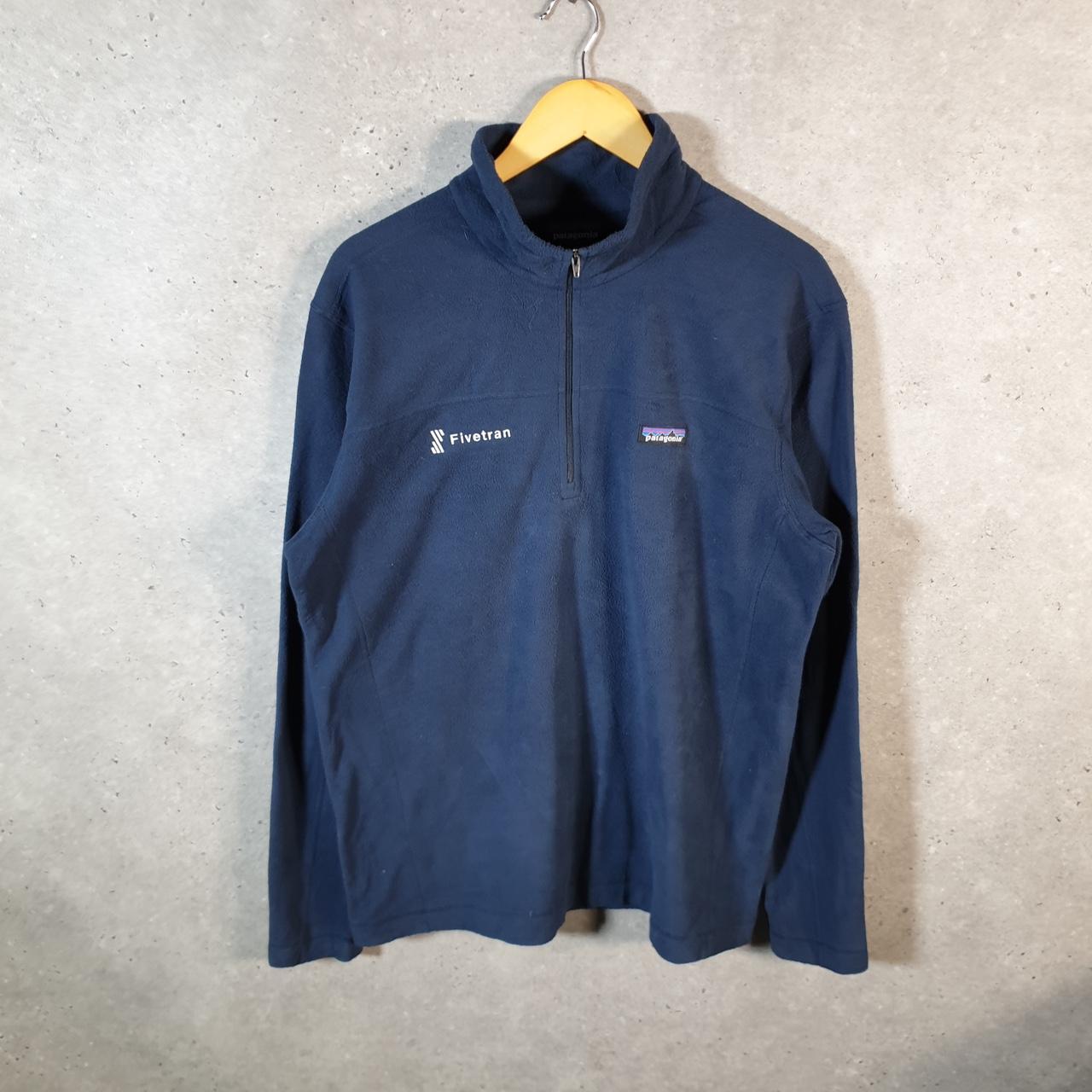 Vintage Patagonia Better Sweater 1/4 Zip Pullover Sweatshirt Mens Large Navy Blue