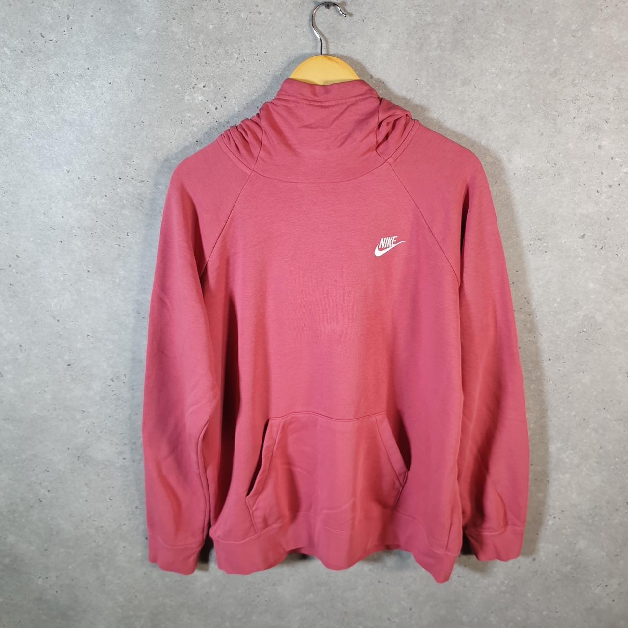 Vintage Nike Club Embroidered Hoodie Womens XL Pink Swoosh Y2K Pullover