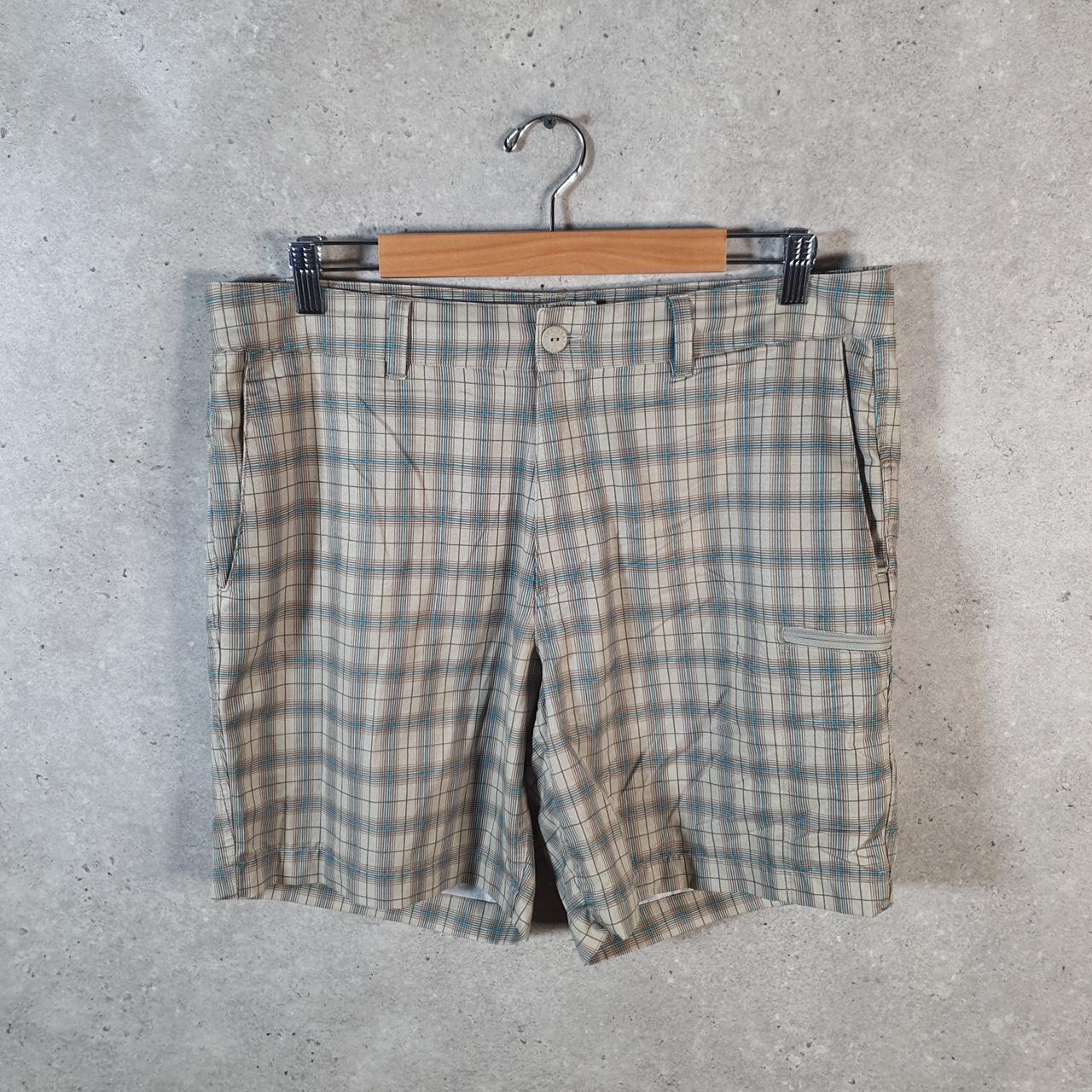Vintage The North Face TNF Shorts Jorts Chino Cargo Men’s W34 Checkered Baggy Cotton