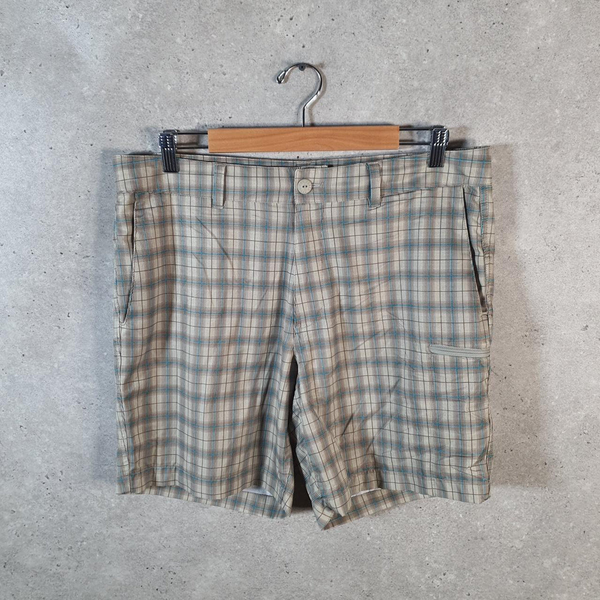 Vintage The North Face TNF Shorts Jorts Chino Cargo Men’s W34 Checkered Baggy Cotton