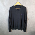 Vintage Ralph Lauren Polo Sweatshirt Men’s Large Black Pullover Pony