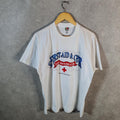 Vintage Fruit of the Loom American Red Cross 90s USA Single Stitch T Shirt Men’s Large White