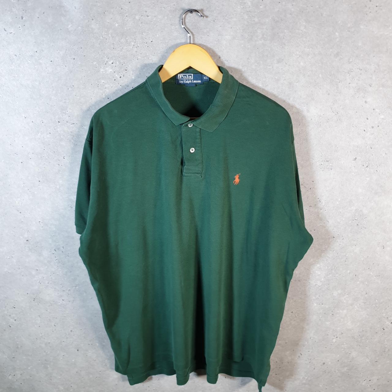 Vintage Ralph Lauren Polo Shirt Men’s XL Green Classic Fit Embroidered Pony