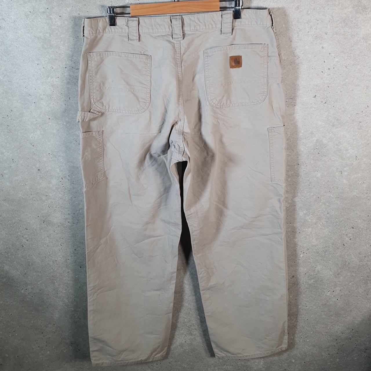 Vintage Carhartt Carpenter Trousers Mens W40 L32 Brown Dungaree Fit Workwear USA