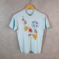 Vintage Trussville Maple leaf 1983 USA Single Stitch T Shirt Men’s Small Blue C8370