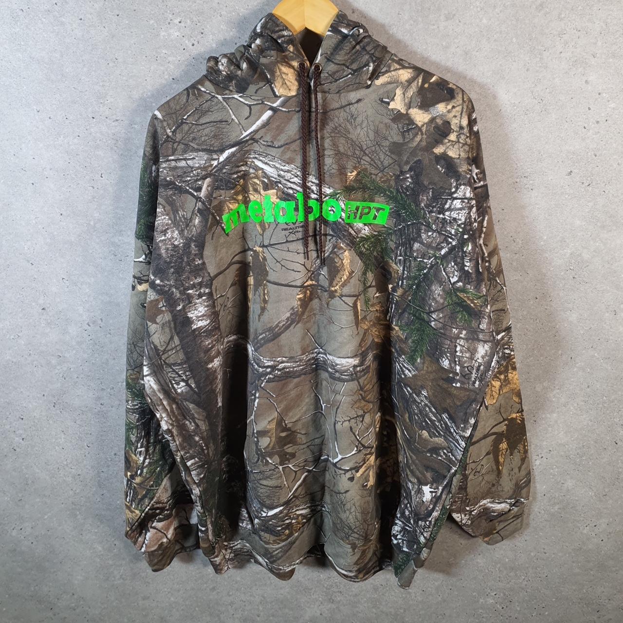 Vintage Russell Outdoors RealTree Camouflage Hoodie Men’s 3XL Brown Huntings