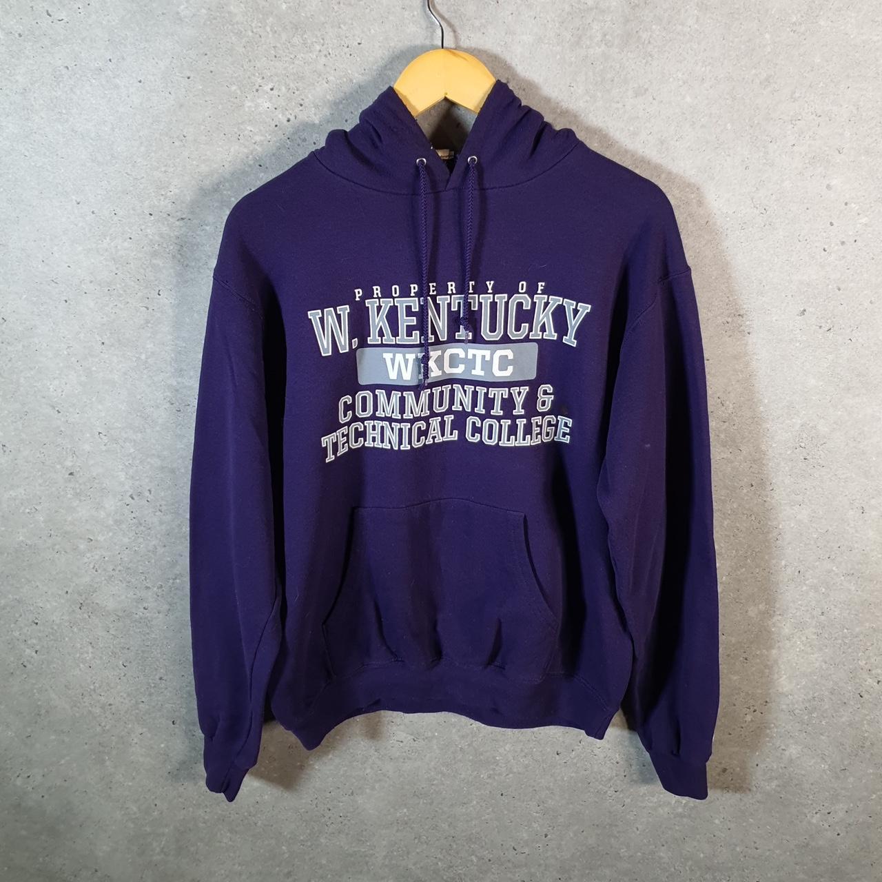 Vintage Champion Hoodie Men’s Medium Purple Pro Sport Pullover Kentucky College