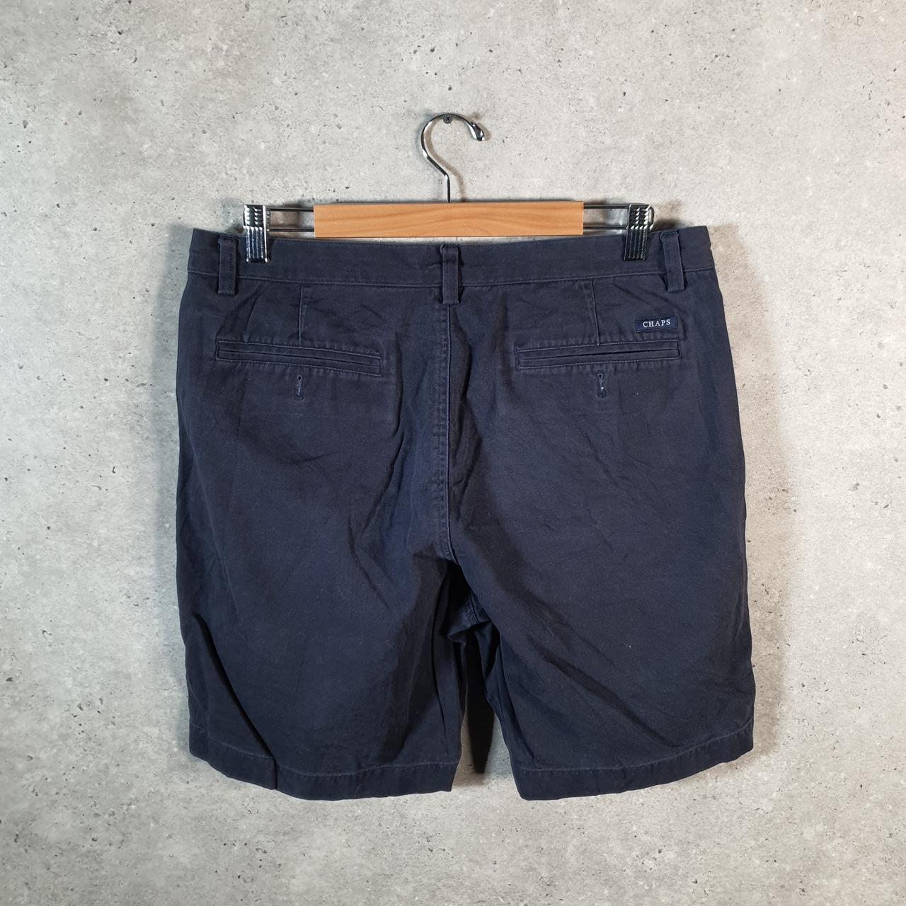 Vintage Chaps Ralph Lauren Polo Shorts Jorts Cargo Men’s W34 Navy Blue Baggy Cotton A4397