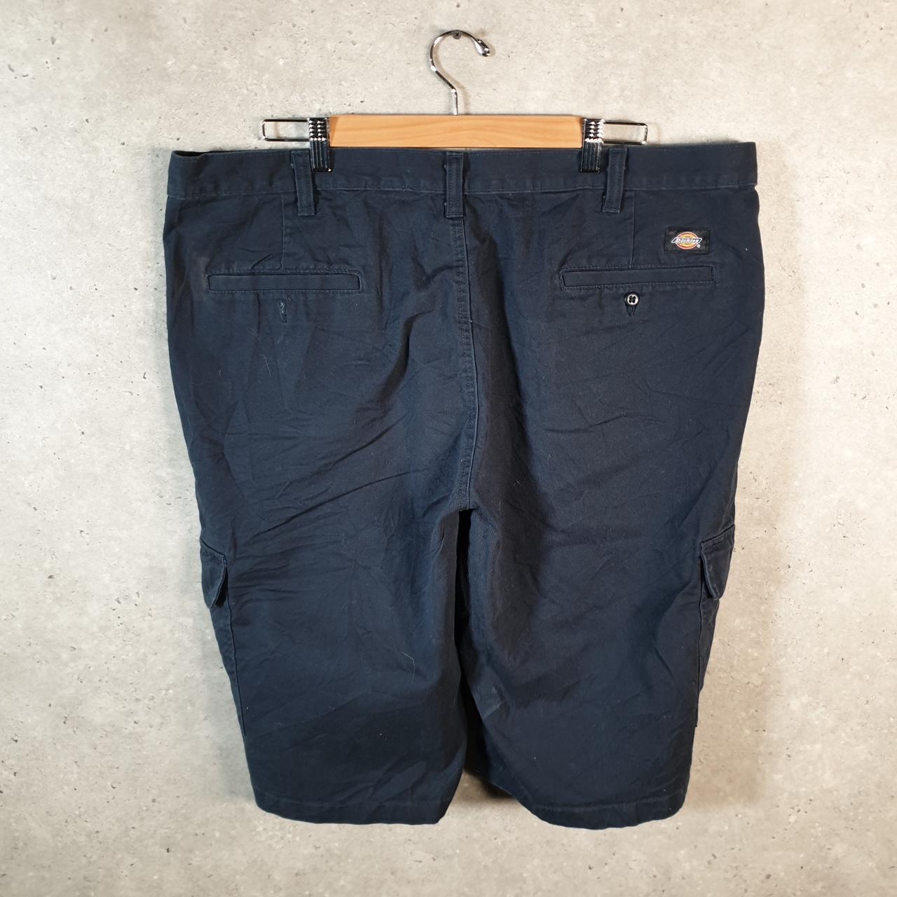 Vintage Dickies Baggy Chino Shorts Jorts Cargo Mens W42 Black Relaxed Fit