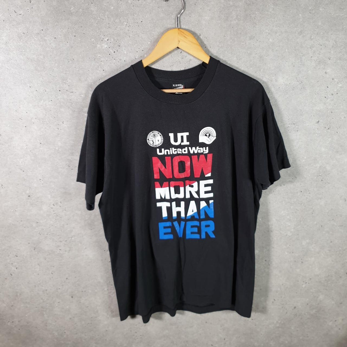 Vintage Screen Stars Best Workers Union USA Single Stitch T Shirt Men’s XL Black Big Fish Vintage