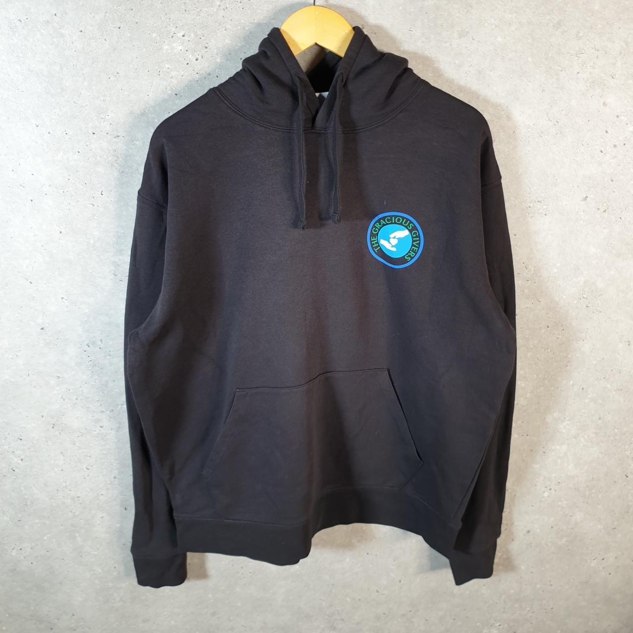 Vintage Russell Athletic Generous Givers Hoodie Men’s XL Black Pullover Baggy