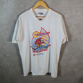 Vintage AllSport Blood Watch Red Cross USA 90s Single Stitch T Shirt Men’s XL White