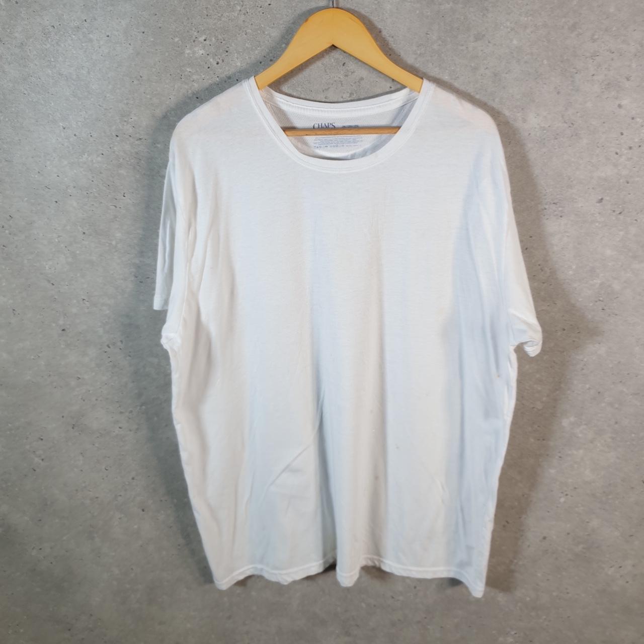 Vintage Chaps Ralph Lauren T Shirt Men’s 2XL White Air Ease Casual Blank