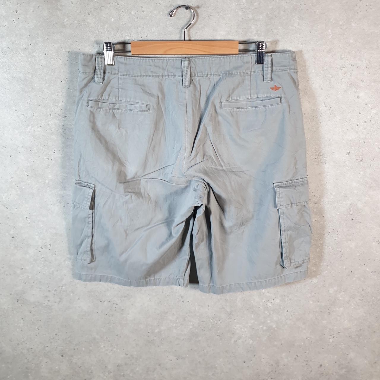 Vintage Dockers Chino Shorts Jorts Cargo Men’s W34 Grey Baggy Cotton A4316