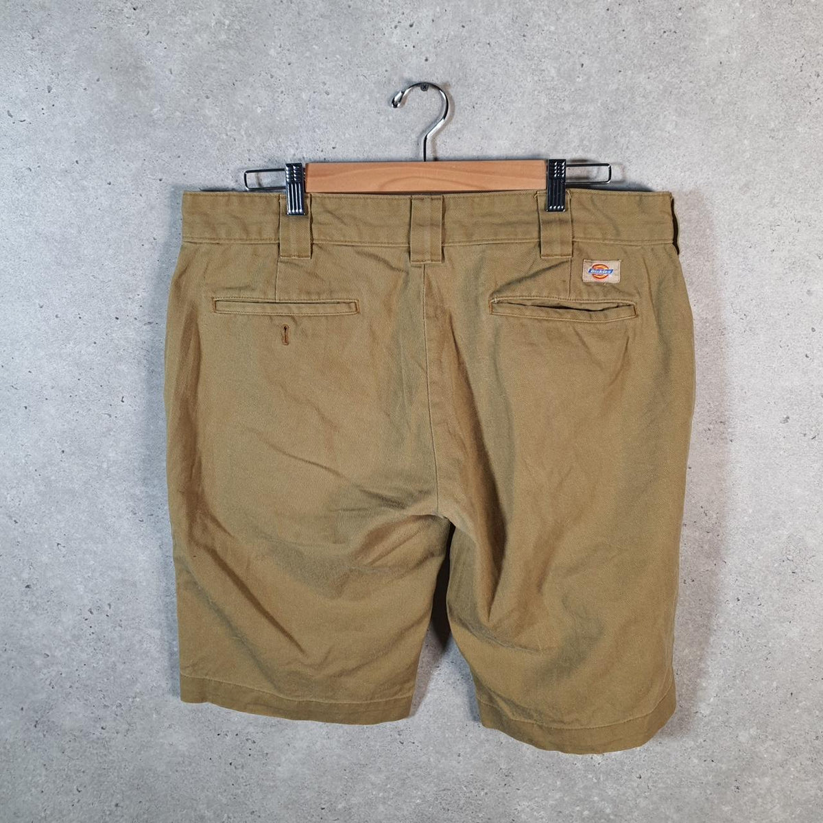 Vintage Dickies Carpenter Shorts Jorts Cargo Womens W36 Brown Relaxed Fit Baggy Big Fish Vintage