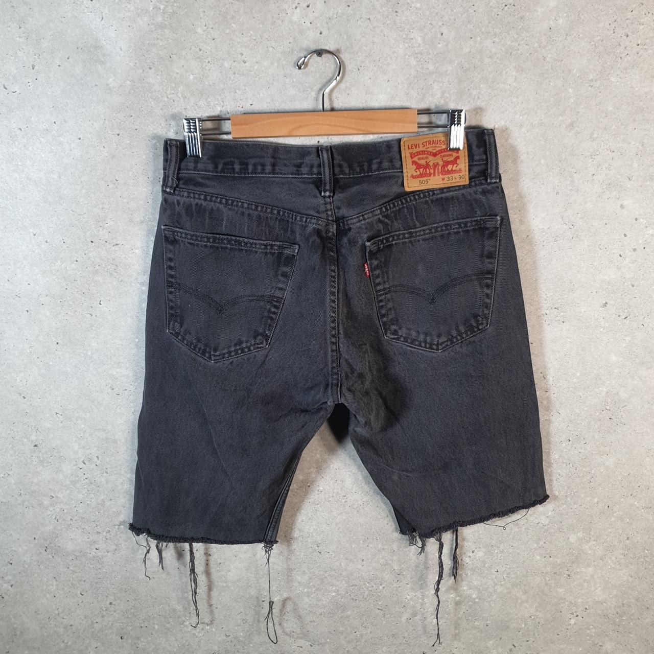 Vintage Levi’s 505 Baggy Shorts Jorts Cargo Mens W33 Grey Relaxed Denim