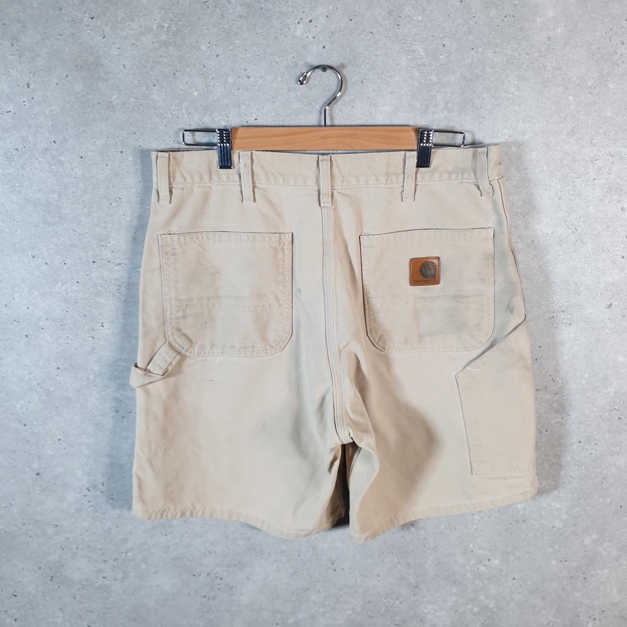 Vintage Carhartt Baggy Carpenter Shorts Jorts Cargo Men’s W36 Brown Relaxed Fit Workwear