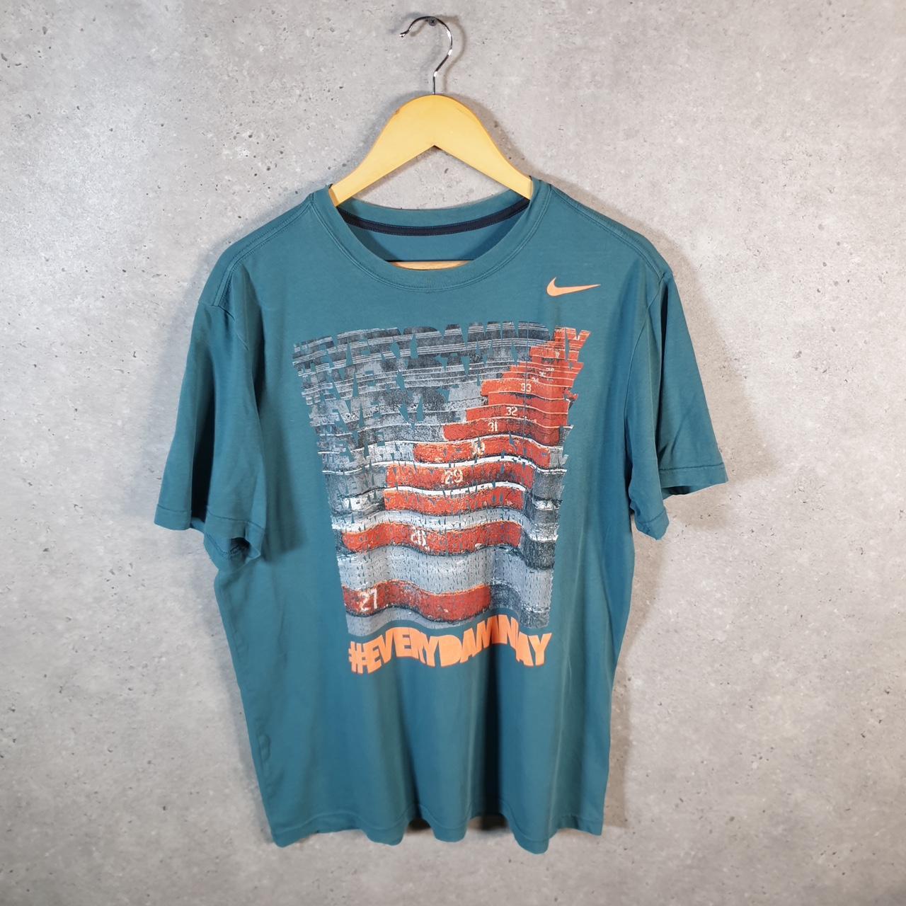 Vintage Nike Every Damn Day T Shirt Men’s Large Blue Logo Swoosh Athletic C9913