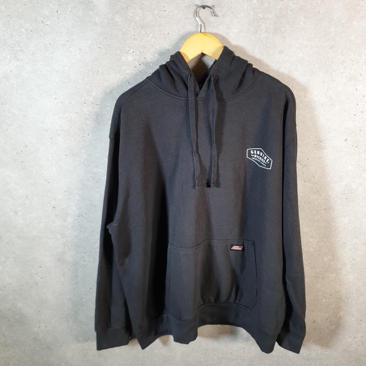 Vintage Dickies Workwear Embroidered Hoodie Men’s XL Black Y2K Pullover