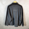 Vintage Reebok 90s 1/4 Zip Fleece Sweatshirt Pullover Mens Large Grey Embroidered Logo