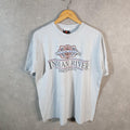 Vintage Signal Sailing Indian River Michigan 90s USA Single Stitch T Shirt Men’s Large Grey C7841