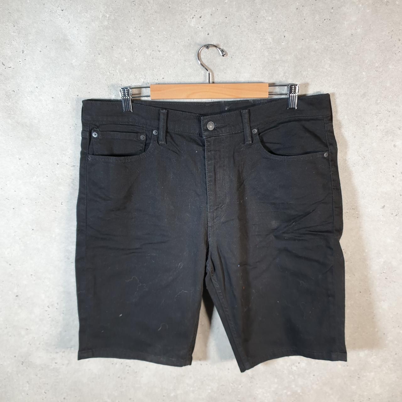 Vintage Levi’s 511 Baggy Shorts Jorts Cargo Men’s W38 Black Relaxed Denim