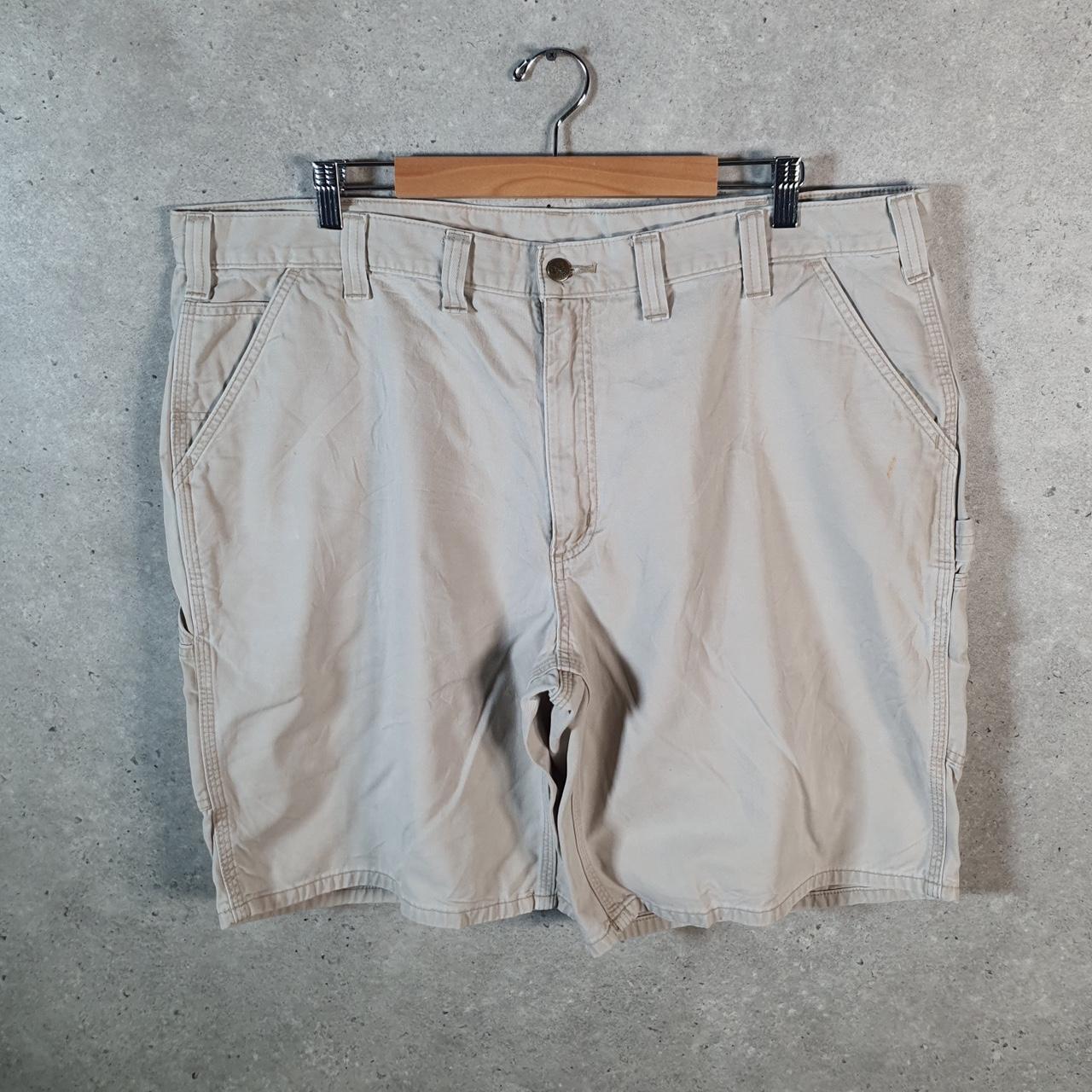 Vintage Carhartt Baggy Carpenter Shorts Jorts Cargo Men’s W44 Brown Relaxed Fit Workwear A4837
