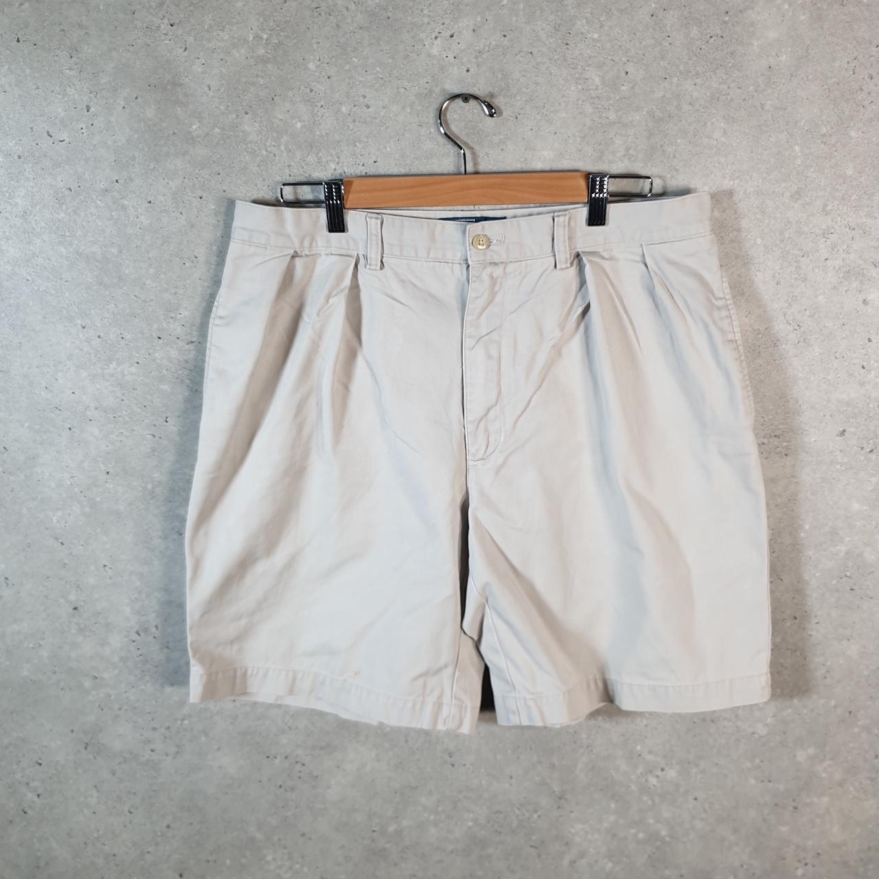 Vintage Ralph Lauren Polo Shorts Jorts Chino Cargo Men’s W36 Beige Baggy Cotton