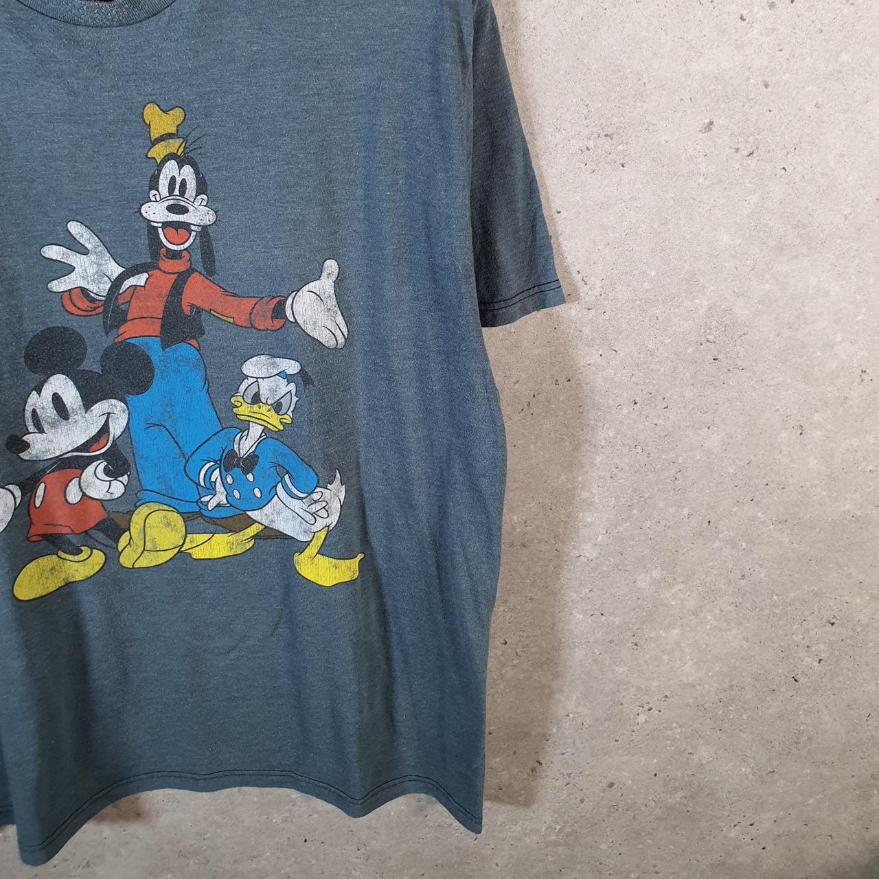 Vintage Disney Land Mickey Mouse T Shirt Men’s Large Blue Logo Graphic Cartoon