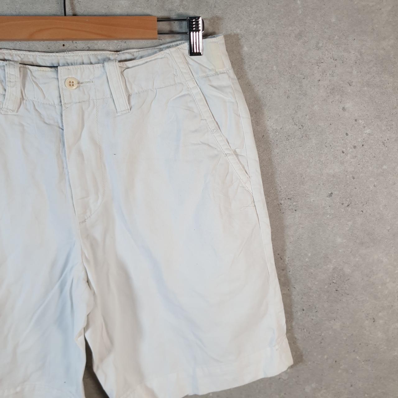 Vintage Ralph Lauren Polo Shorts Jorts Chino Cargo Men’s W31 White Baggy Cotton