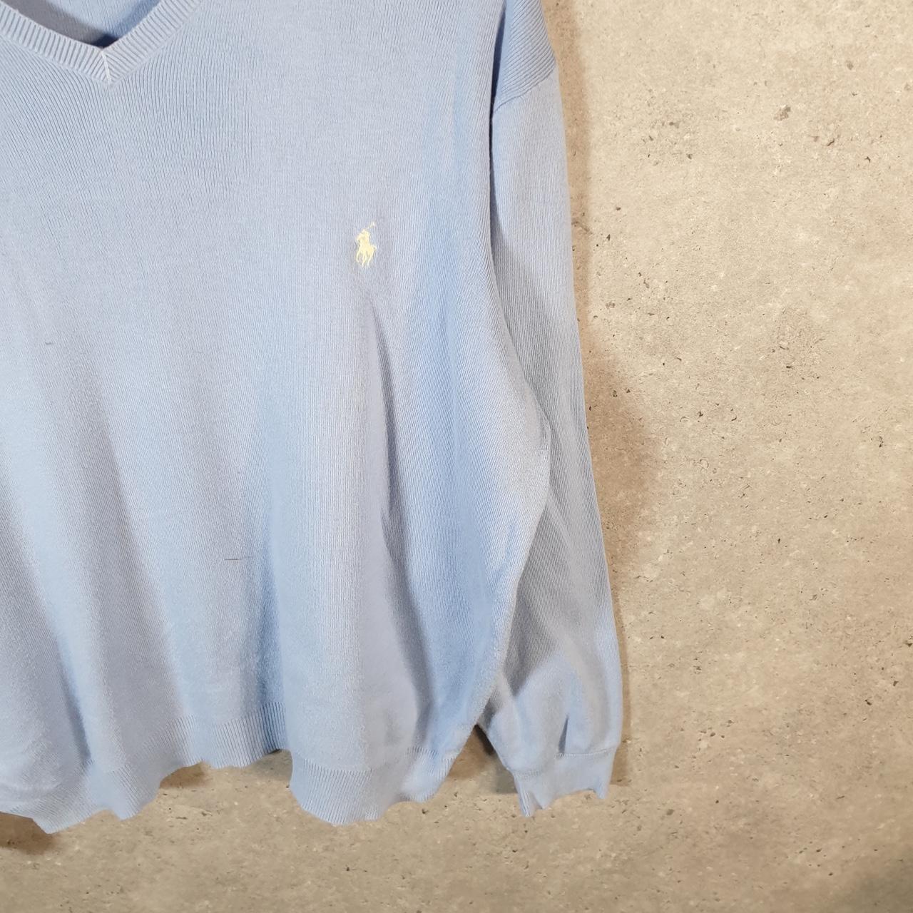 Vintage Ralph Lauren Polo Sweatshirt Men’s XL Blue Pima Cotton Pullover Pony