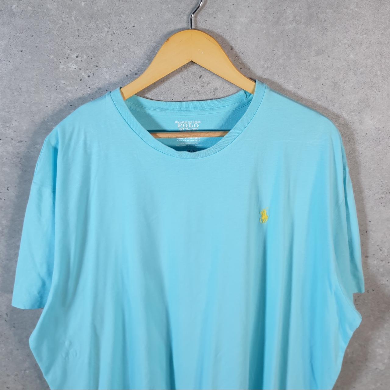 Vintage Ralph Lauren Polo T Shirt Men’s XL Blue Embroidered Classic Fit Pony C9047