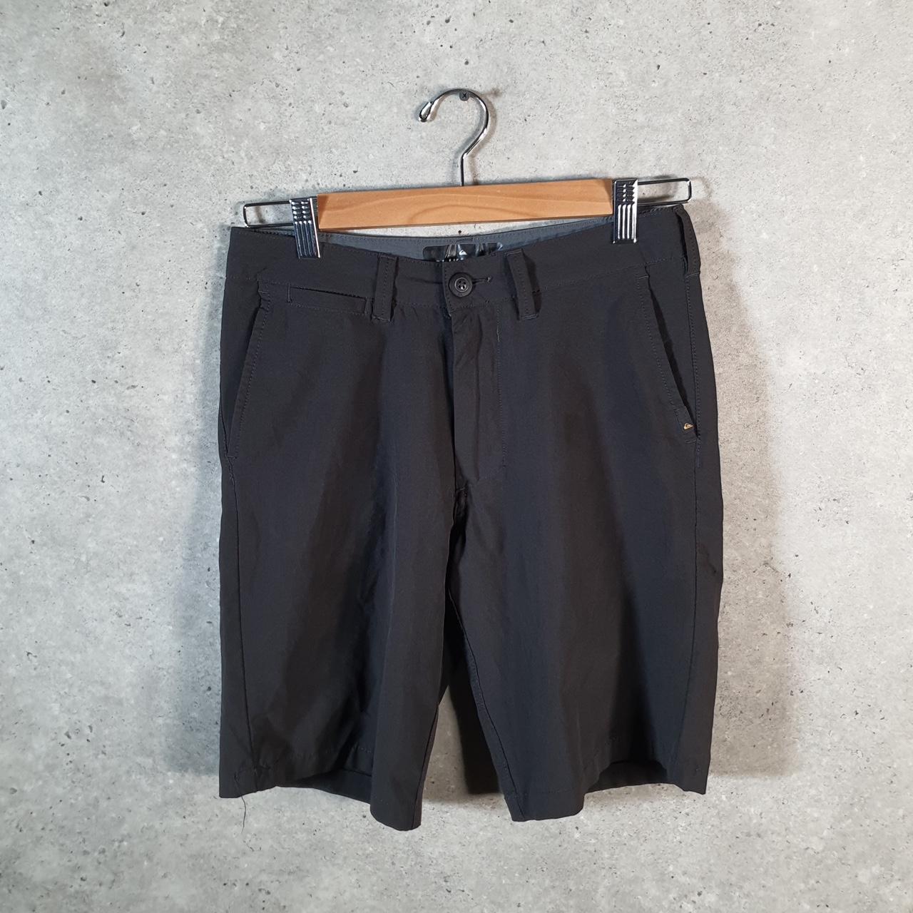 Vintage Quiksilver Amphibian Chino Shorts Jorts Cargo Men’s W28 Black Baggy Cotton A4461