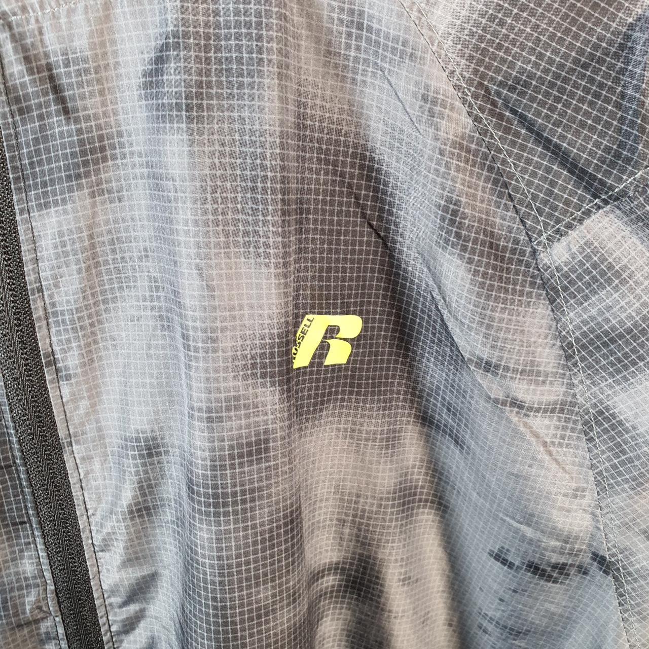 Vintage Russell Athletic Windbreaker Track Jacket Mens Medium Grey Athletic Full Zip