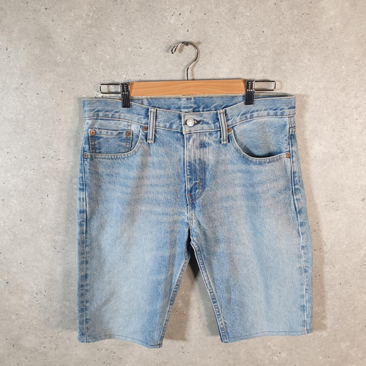Vintage Levi’s 511 Baggy Shorts Jorts Cargo Men’s W32 Blue Relaxed Denim