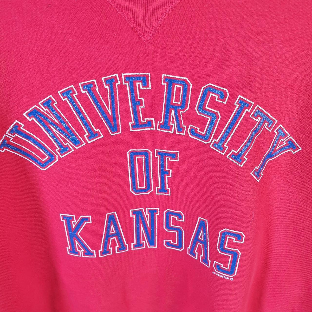 Vintage Russell Athletic Kansas University USA Sweatshirt Men’s Large Red Pullover