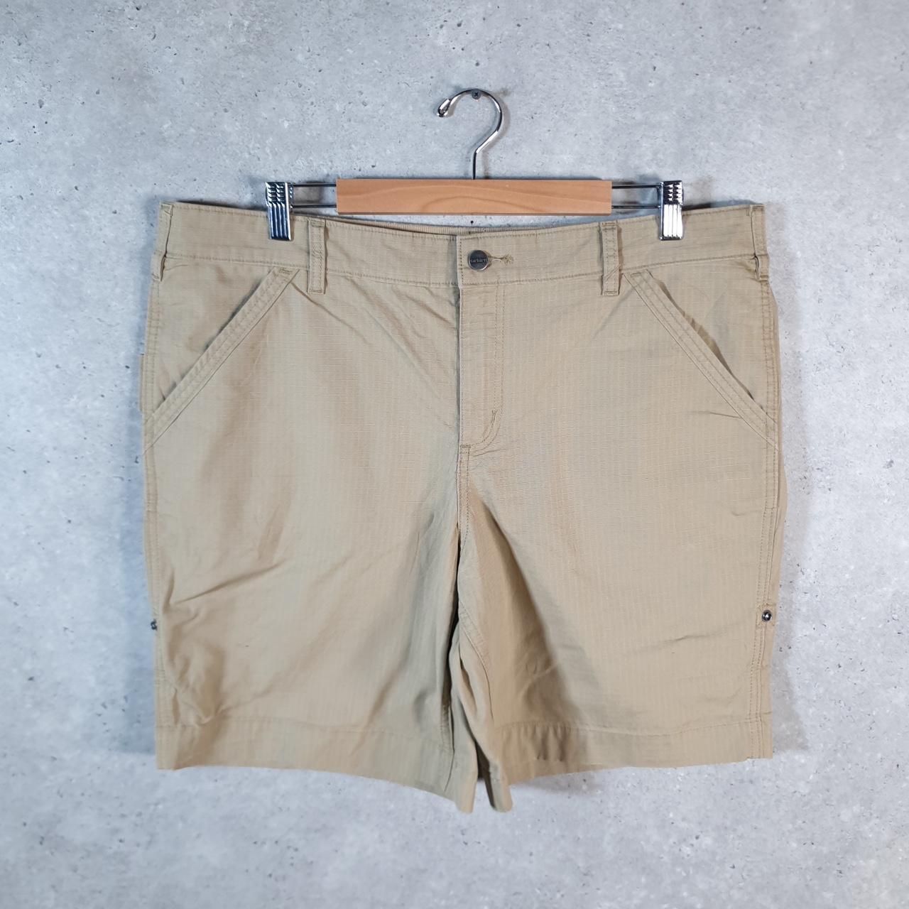 Vintage Carhartt Baggy Carpenter Shorts Jorts Cargo Womens W40 Brown Original Fit