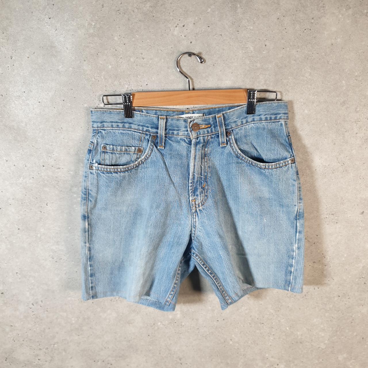 Vintage Levi’s 567 Baggy Shorts Jorts Cargo Mens W29 Blue Relaxed Denim