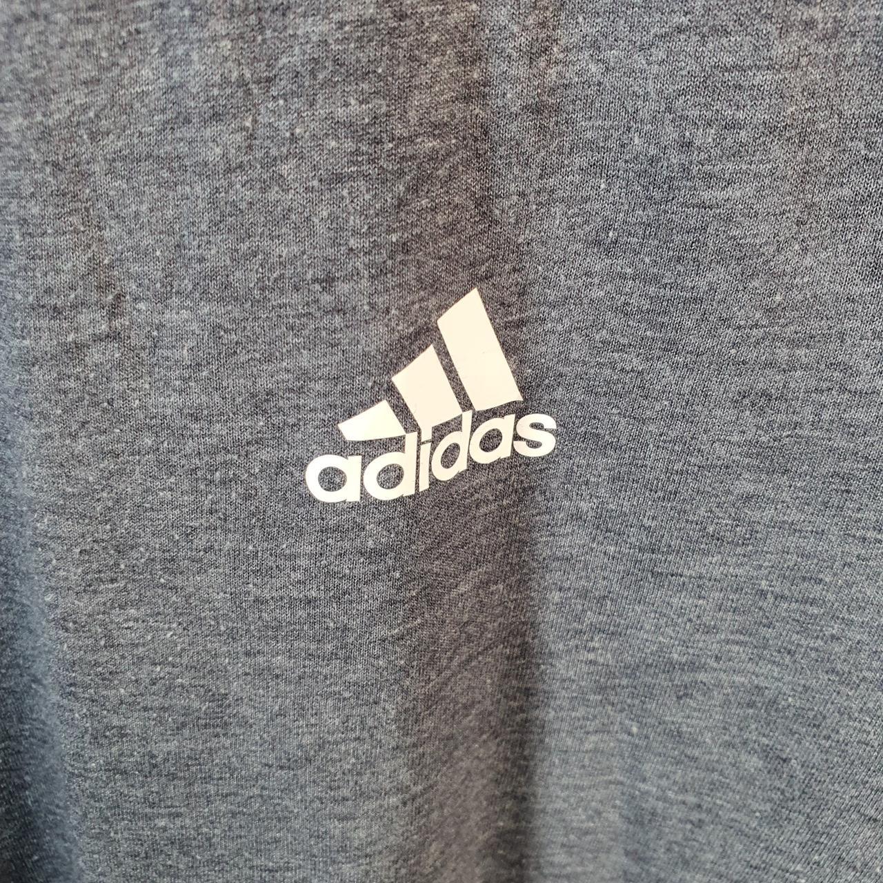 Vintage Adidas Primegreen Aeroready T Shirt Shirt Men’s Medium Grey Three Stripes Logo Athletic